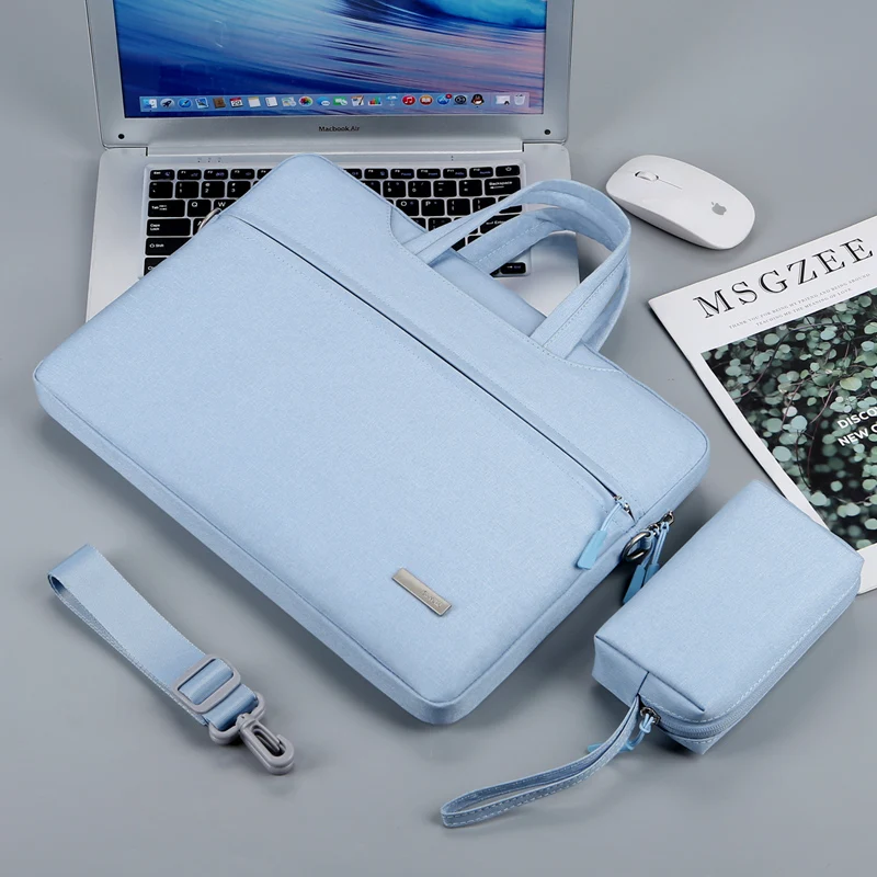 Bolsa Impermeável para Laptop para Macbook Air Pro 13 13.3 15.6 14 Polegadas Manga para Notebook Bolsa de Ombro do Computador