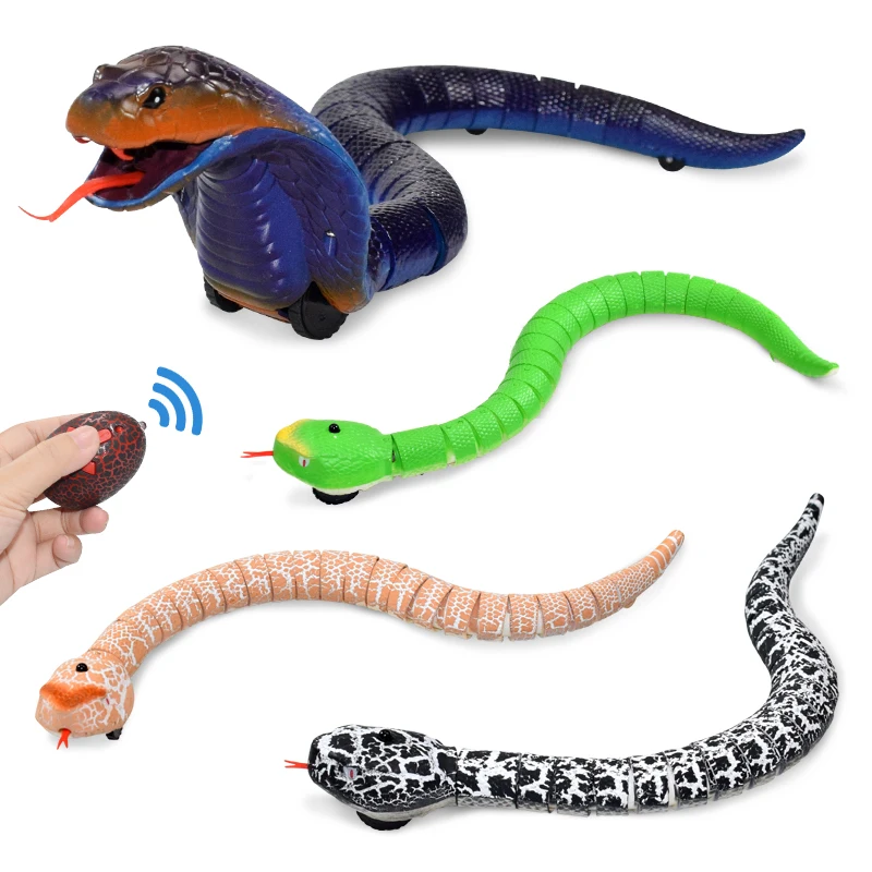 Remote Control Snake Infrared RC Naja Cobra Viper With Egg Rattlesnake