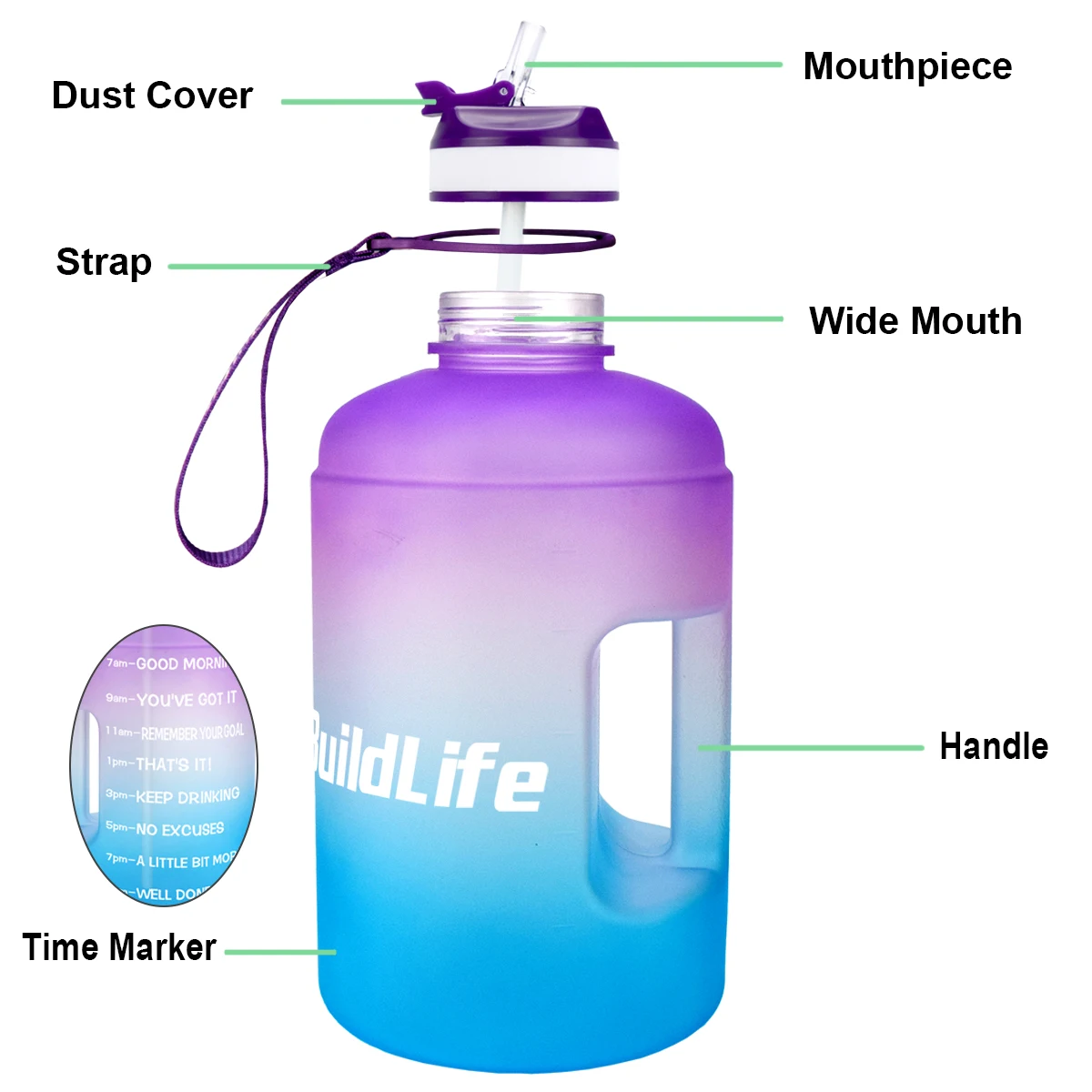 3-Gallon Round Bottle with Handle