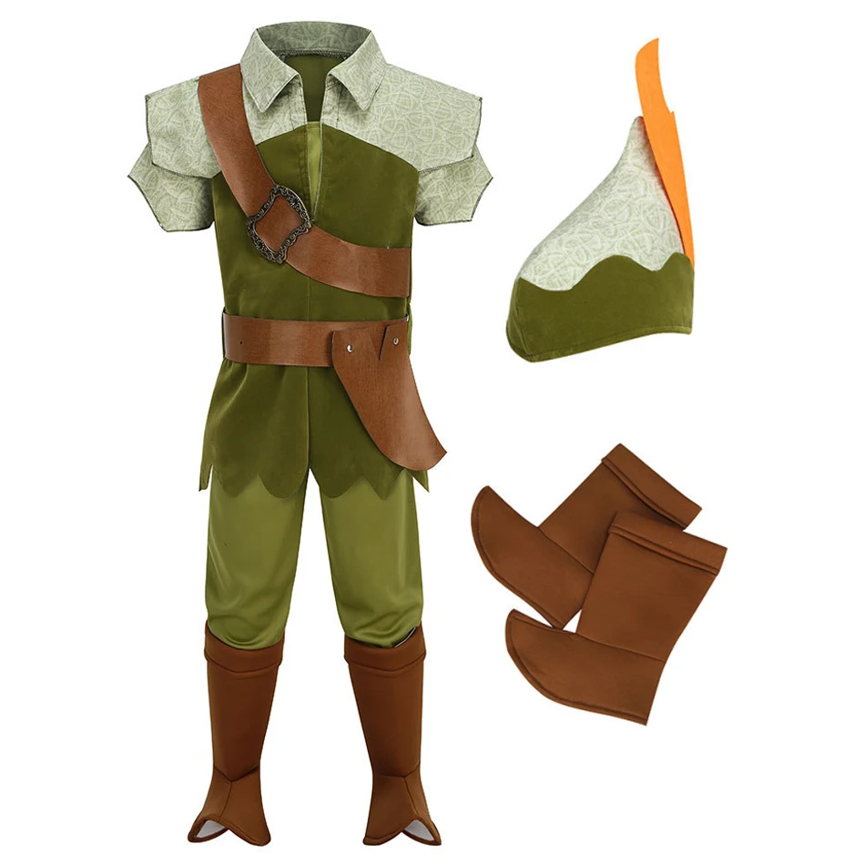 Costume da principe cosplay per ragazzo, costume cosplay per re di Halloween per bambini Tinkerbell Aurora Costume da spettacolo per asilo Tiana - immagine 5