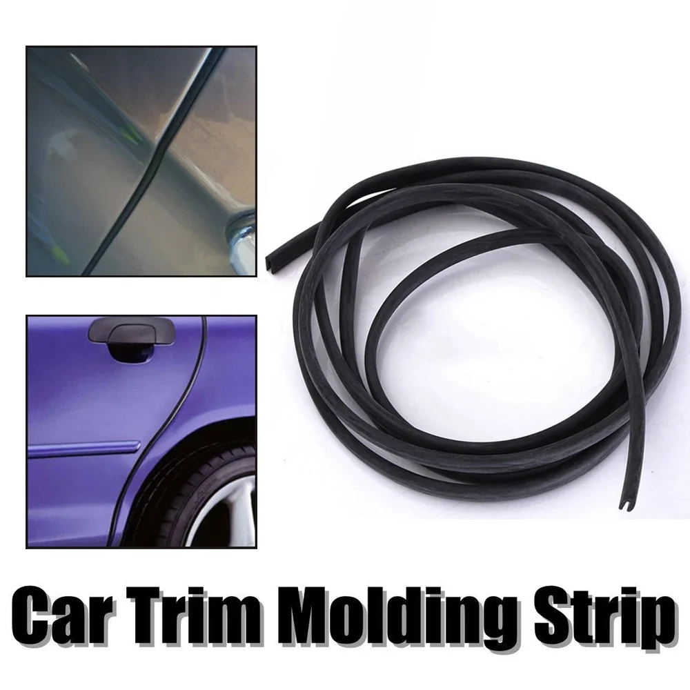 

2Meter U-Shape Strip Car Door Guard Rubber Strip Seal Non-Scratch Protector Edge Accessories