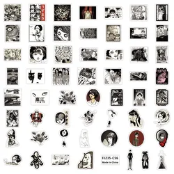 Junji Ito Horror Manga Sticker Pack - Tomie & Uzumaki Character Decals (50 Pieces) (50PCS)