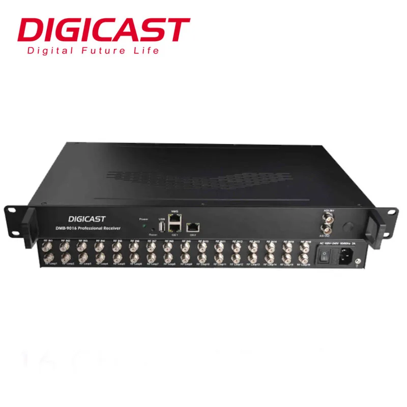 Digital TV Headend Receiver Tuner 8*DVBS/S2 DVBT/T2 DVBC ISDBT/Tb FTA 8 IP Gateway