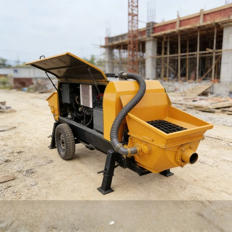 ราคาปั๊มคอนกรีตไฮดรอลิกเคลื่อนที่แบบไฟฟ้า ปั๊มคอนกรีตขนาดเล็กแบบเคลื่อนที่ ปั๊มคอนกรีตแบบกำหนดเอง รถปั๊มคอนกรีตไฟฟ้าแบบเคลื่อนที่ติดตั้งบนรถบรรทุก 1