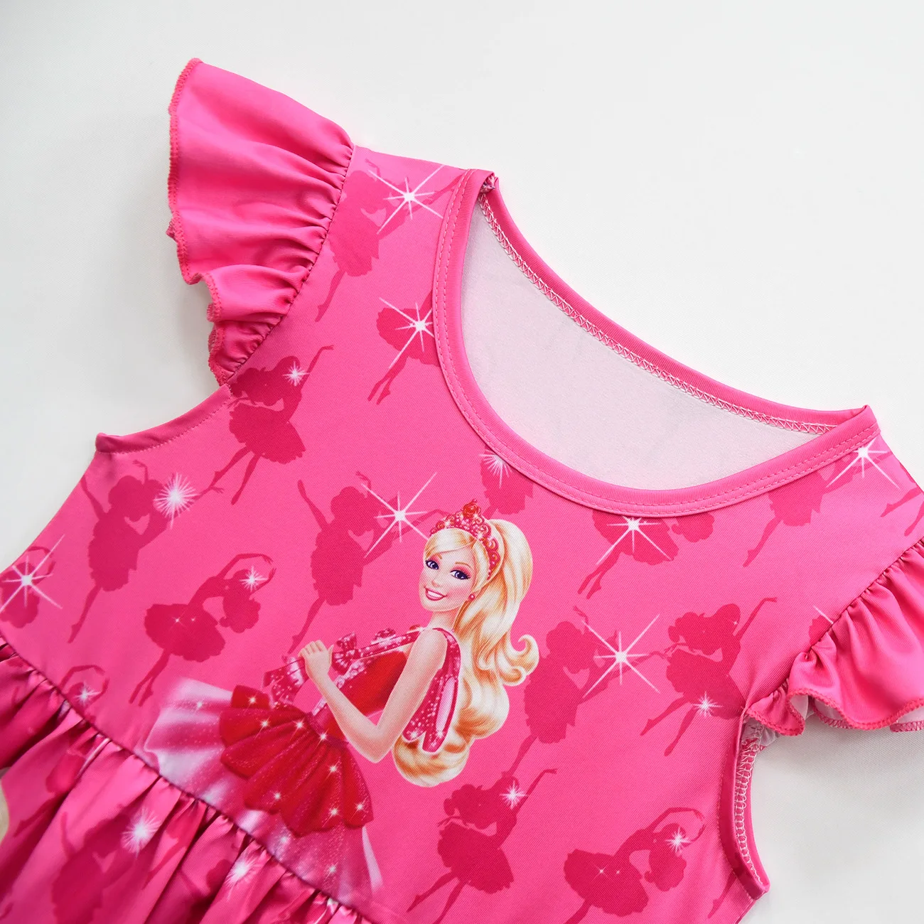 Barbie Jurk Kinderen Meisjes Modieuze Kids Prinses Kleding Verjaardagsfeestje Jurken Milksilde 3-8y Beschikbaar