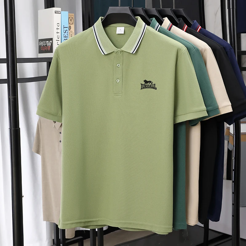 Polo Ricamata da Uomo EUR di Alta Qualità, Nuovo Prodotto, Maglietta da Tennis, Maglietta da Golf, T-shirt da Uomo a Maniche Corte - immagine 3