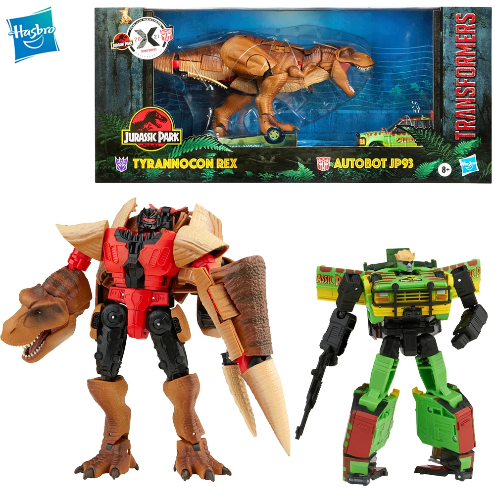 

[In-stock] Hasbro Transformers Collaborative: Jurassic Park Tyrannocon Rex & JP93 Action Figures Collectible Model Gift Toys