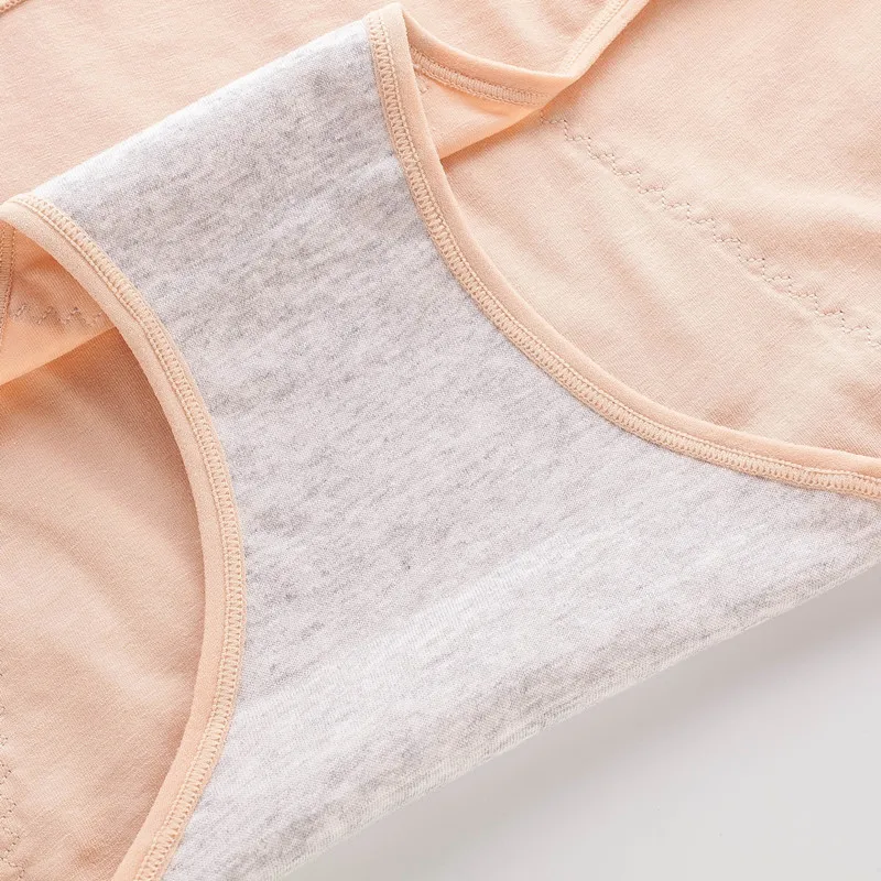 Women\'s mid-rise menstrual briefs Leakproof cotton briefs Breathable shorts XL-4XL Plus size waterproof underwear underwear for