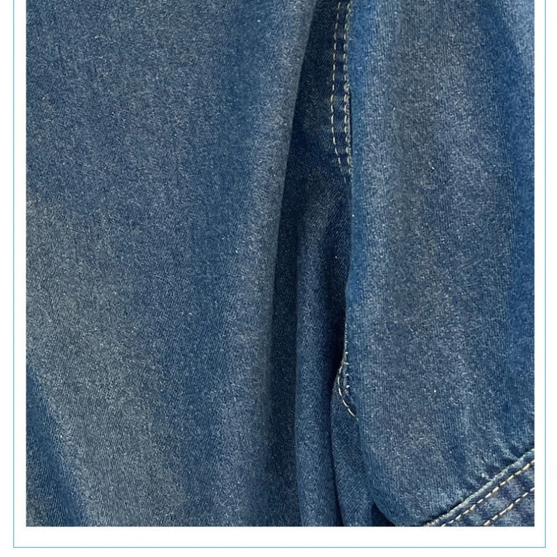 Streetwear Women's Denim Jackets Short Sleeve Summer Jean Jacket Outwear Ropa Mujer Fashion Retro Vintage Coat Cropped Tops - 4