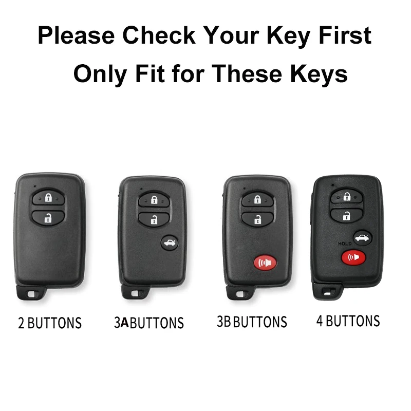 Key Case 2 3 4 Button Car Key Case For Toyota Lexus
