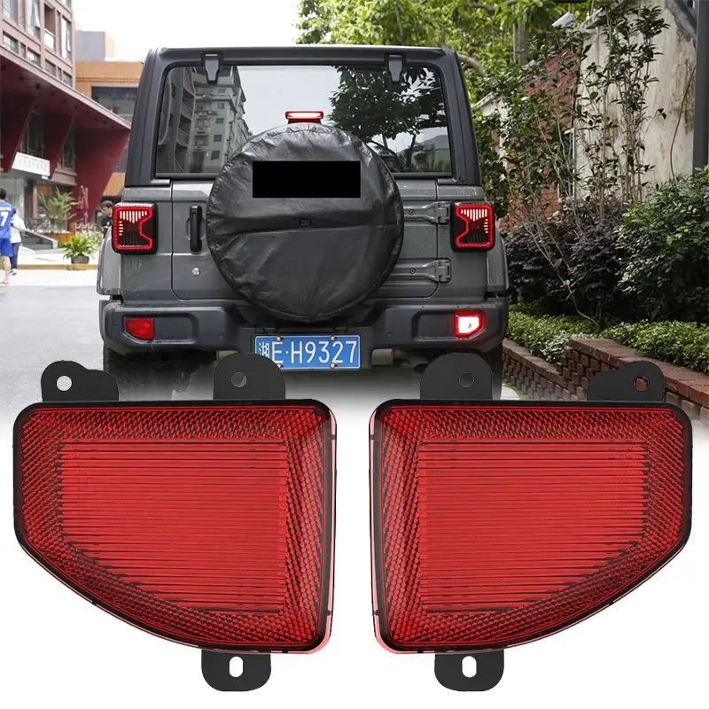 

Led Tail light for Jeep Wrangler JL 2018 2019 Rear Bumper Reflector Fog Brake Warn Lights for JL Jeep