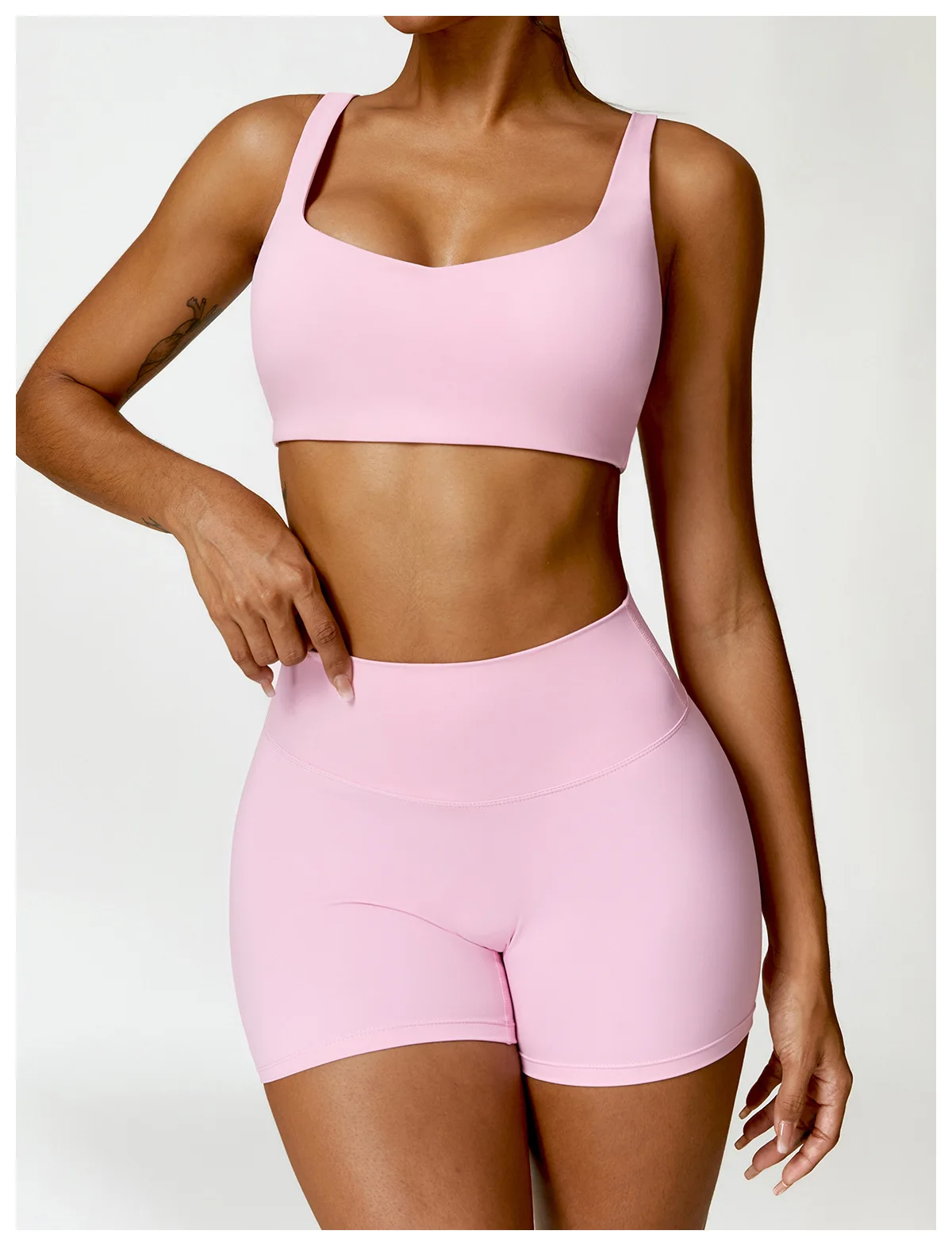 2PCS Women Tracksuit Yoga Set Sportswear Workout Athletic Wear Gym Legging Fitness Crop Top Long Sleeve Sports Suits Push Up