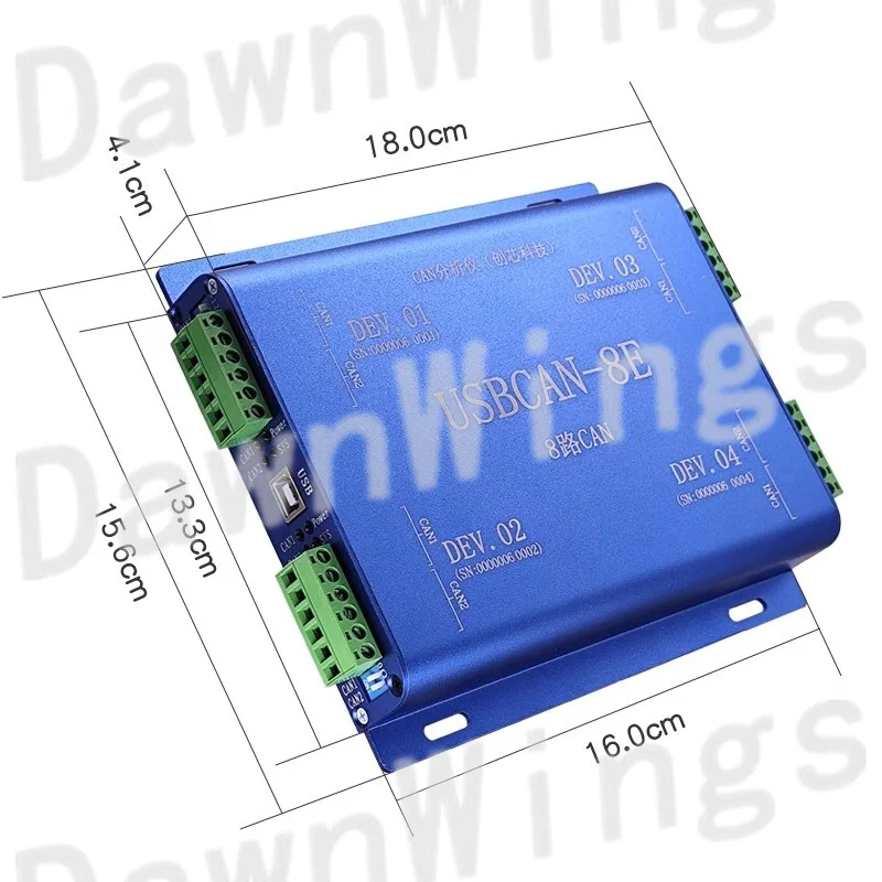 USBCAN-8E: Industrial-Grade 8-Channel CAN Analyzer with 3KV Isolation