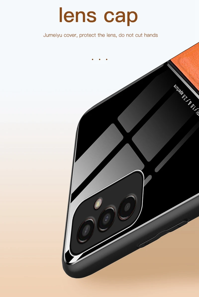 Prabangus odinis telefono dėklas, skirtas „Samsung Galaxy M13 4G M23 M33 M53 5G A03 Core A03S A13 A23 A33 A53 A73“ dangteliui su silikoniniu dėklu_voghion.com