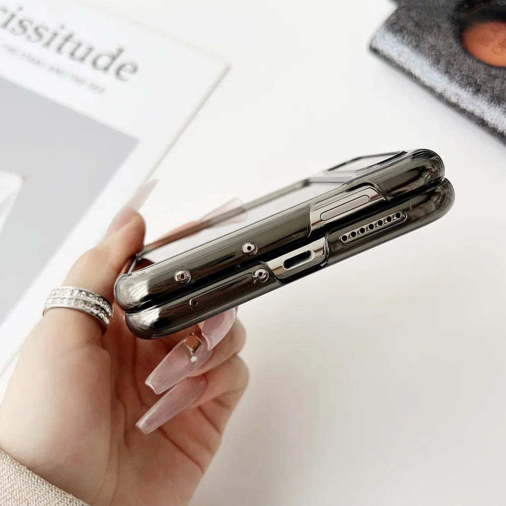 Transparent Magnet Adsorption Protective Case with All-Inclusive Camera Cover