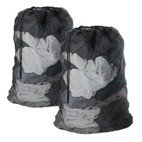 Large Size Laundry Mesh Bag Solid Color Drawstring Laundry Bag Anti-snagging Anti-deformation Mesh Clothes Washing Bag 60x90cm 1