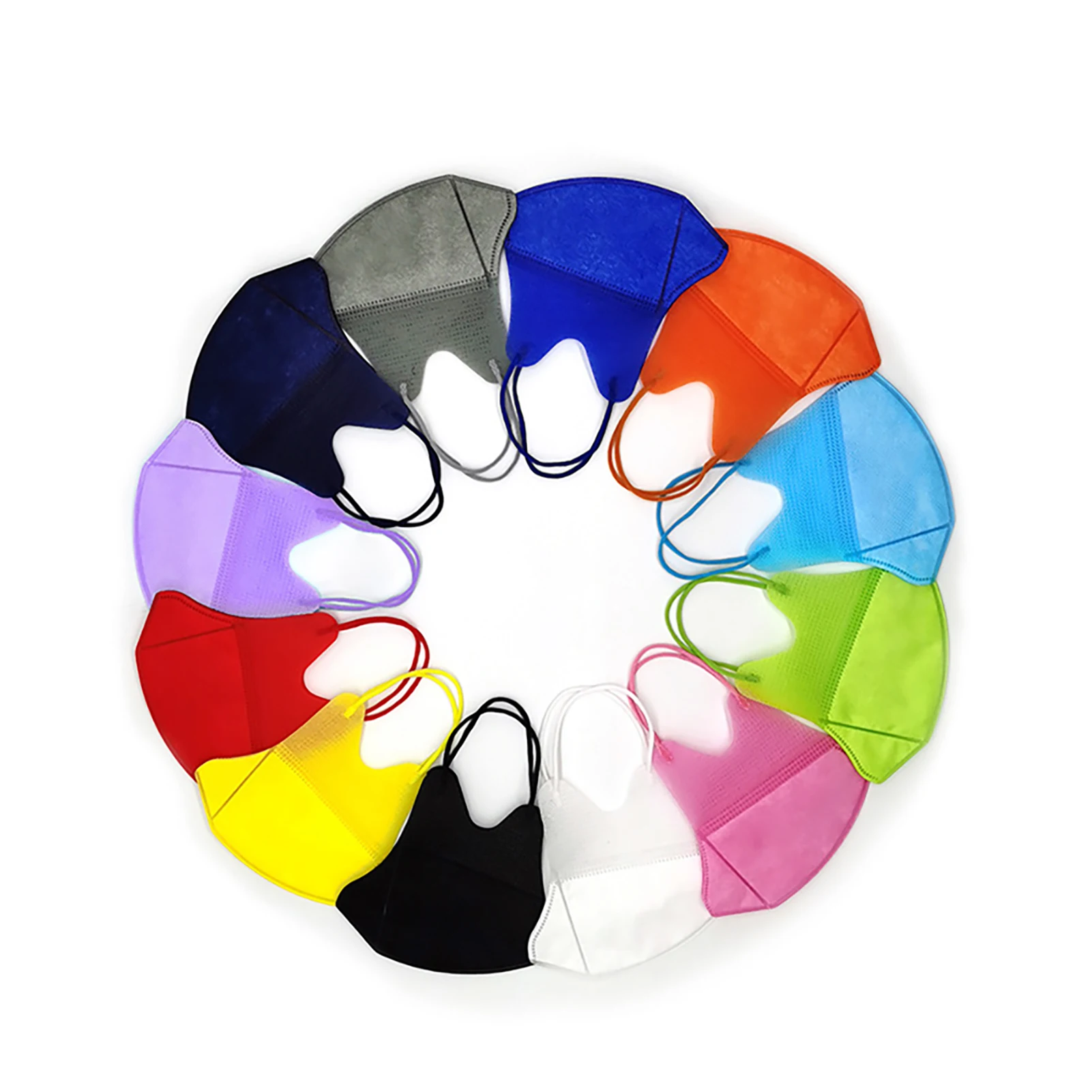 Disposable Earloop Bule Black White Mouth Mask Three-layer Breathable Adult Dust Mask Non-Woven Security