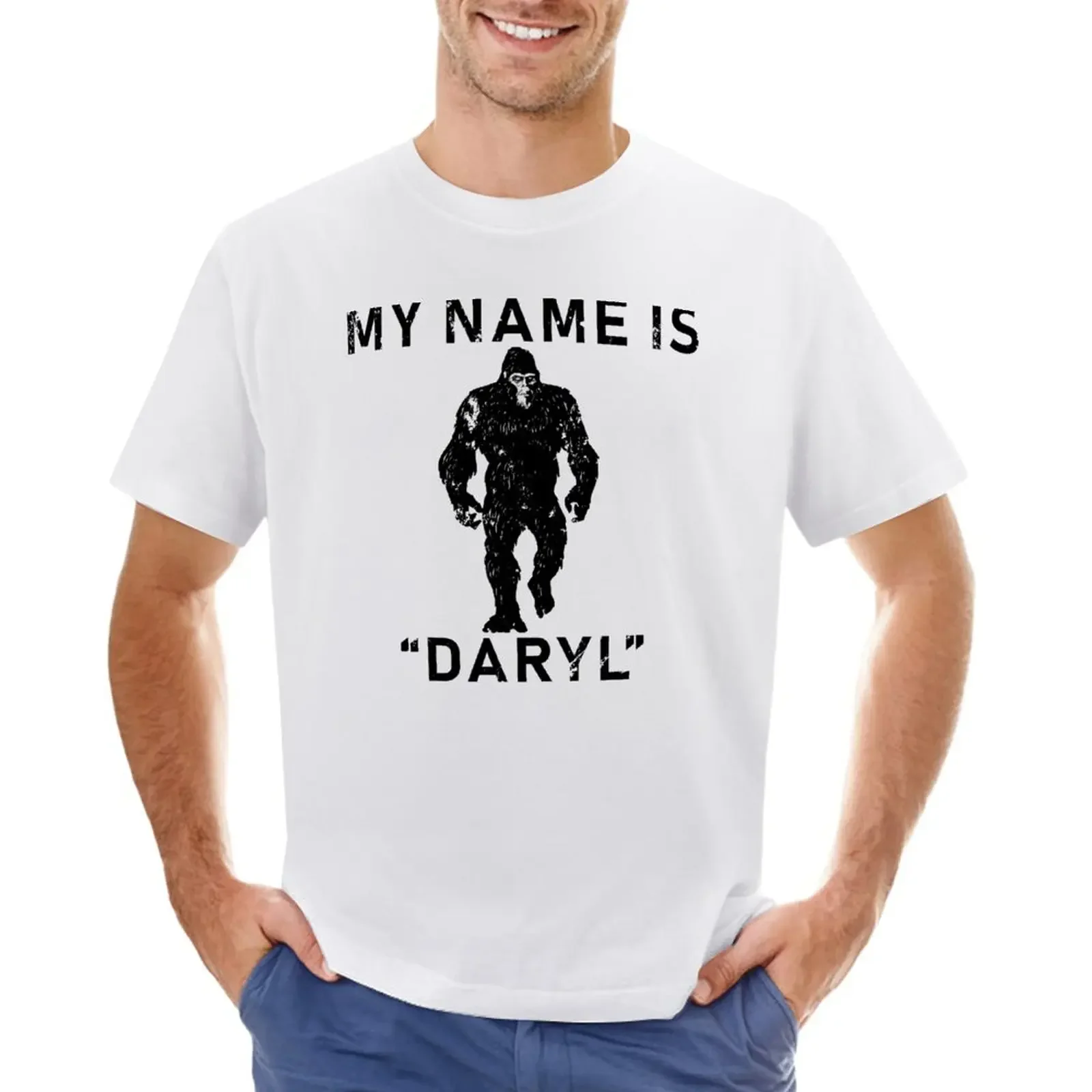 

My Name Is Daryl - Distressed Look T-Shirt cute clothes anime oversizeds hippie clothes mens cotton t shirts