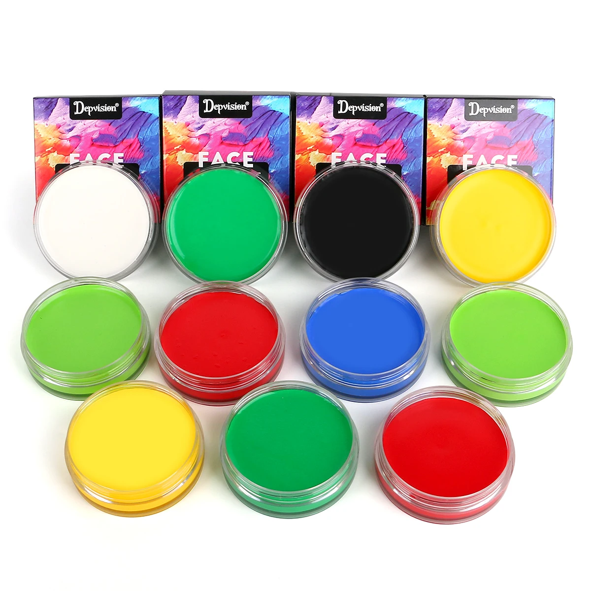 Professional 30g Cream Face Paint Body Paint Oil Based Face painting Makeup for Kids and Adults Single Color Halloween SFX