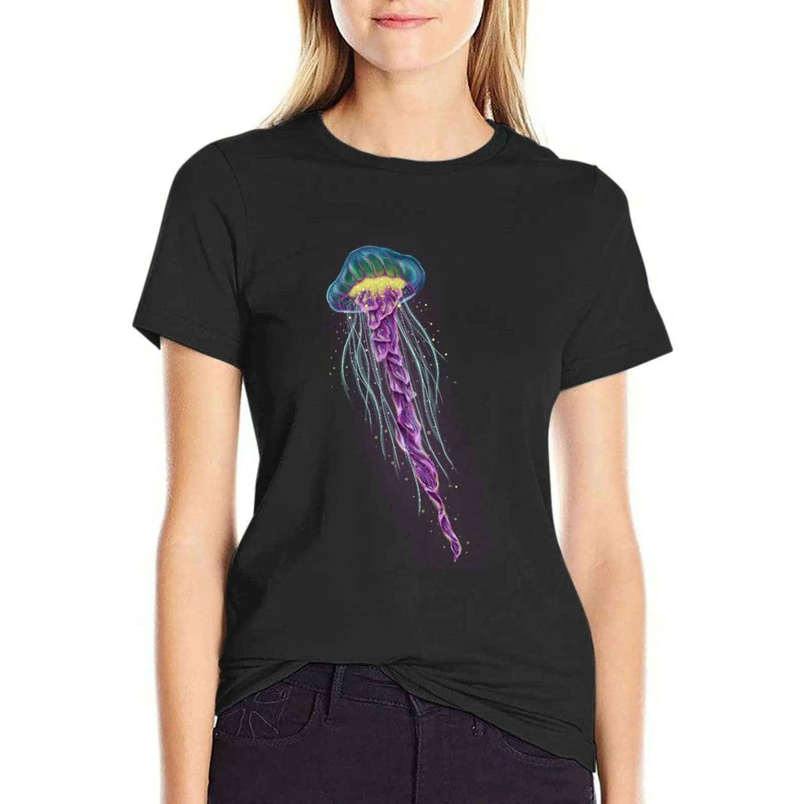 jellyfish T-Shirt Female clothing tees tops funnys plain t shirts for Women
