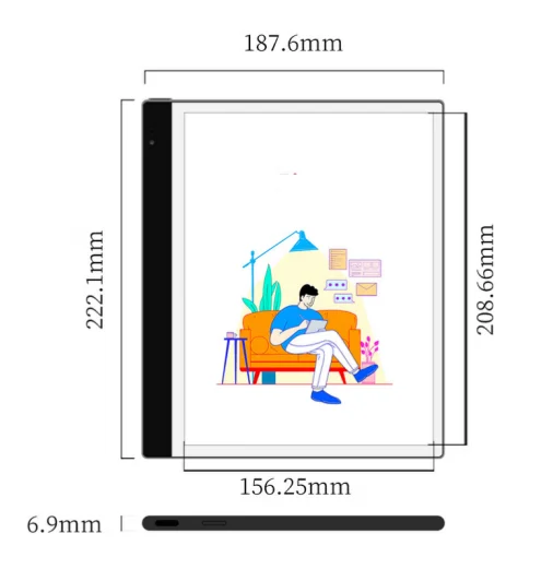 

New inkNote Color+ 10.3inch Smart Office E-book 6+128GB 4G SIM E-reader E-ink Android 11 Dual Cameras with Stylus Meeting Study