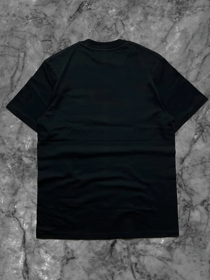 Men's Black Cotton Artistic Horse T-Shirt