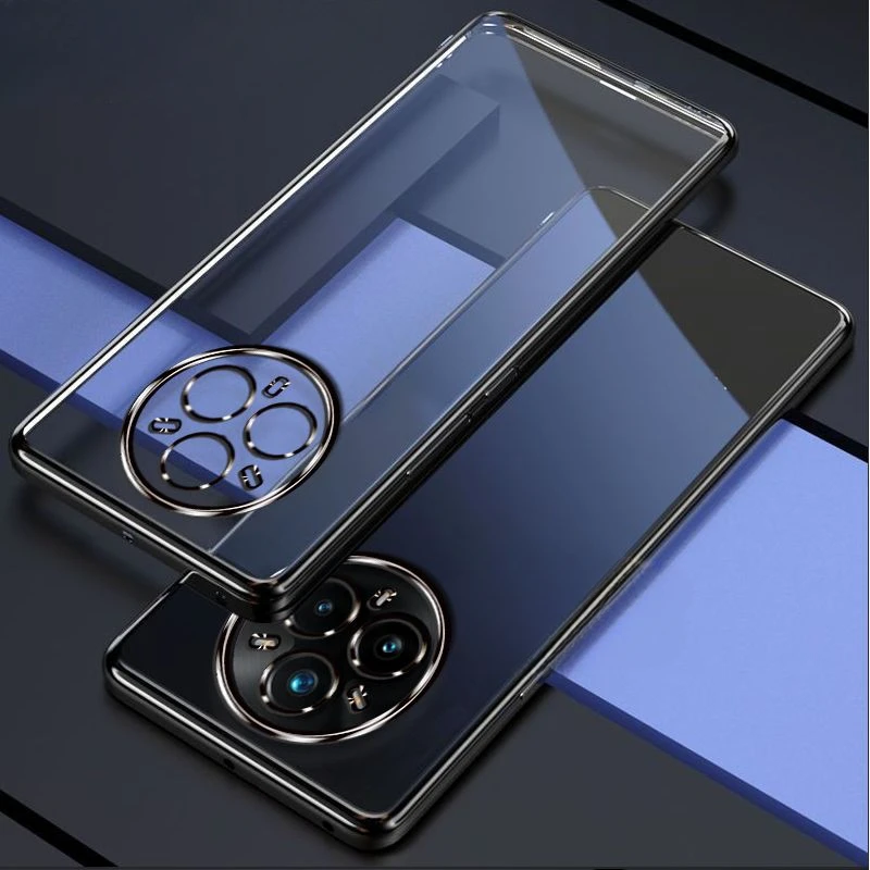 Enhanced Electroplating Soft TPU Silicone Phone Case with Lens Protection