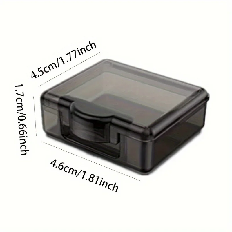 4pcs/set Mini Transparent Plastic Storage Box, Convenient To Carry Pill Storage Box, Compact and Convenient for Travel