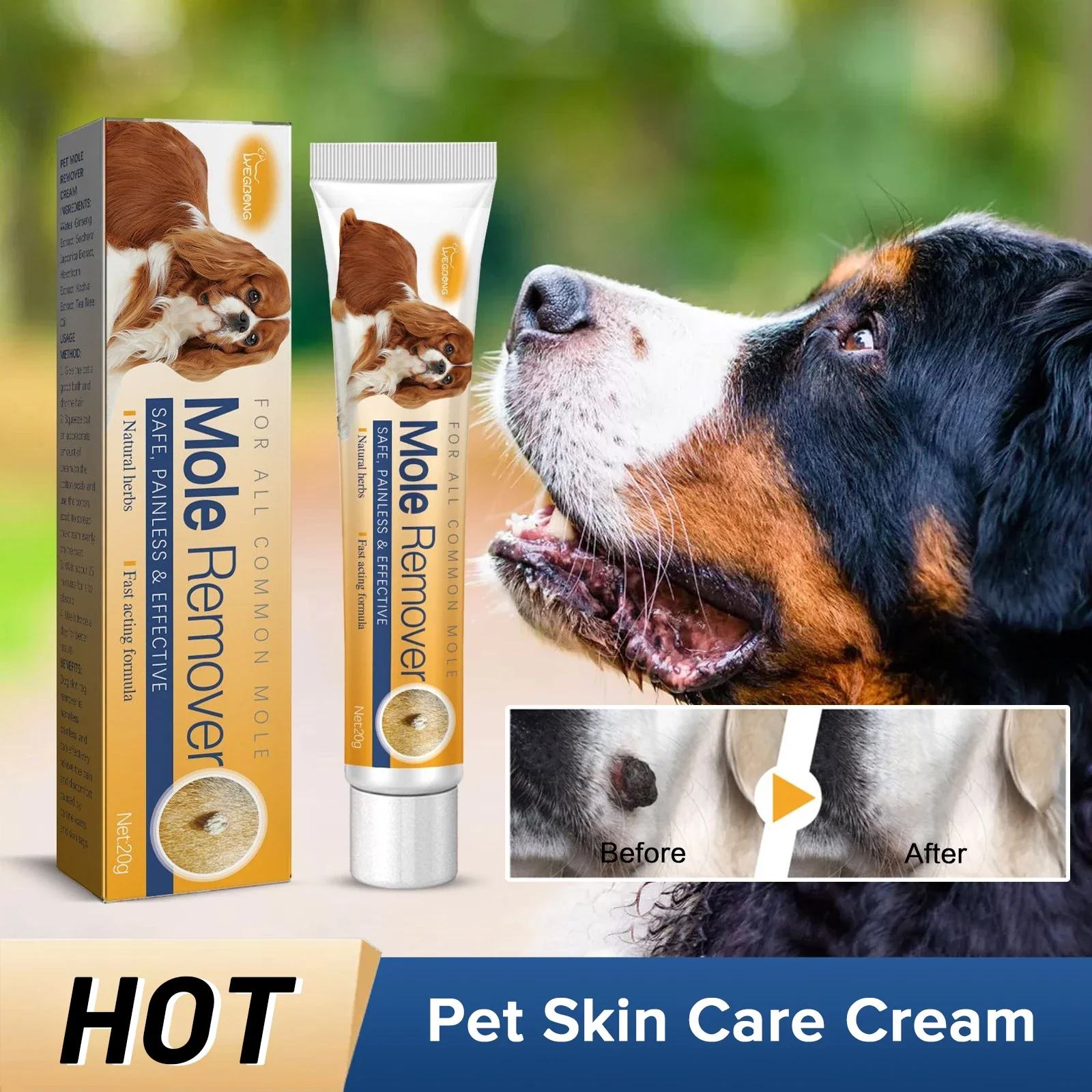 Pet Wart Remover Cream Dogs Painless Treatments Against Moles Skin Cleaning Care Corns Warts Remove Cat Skin Tag Treatment Cream