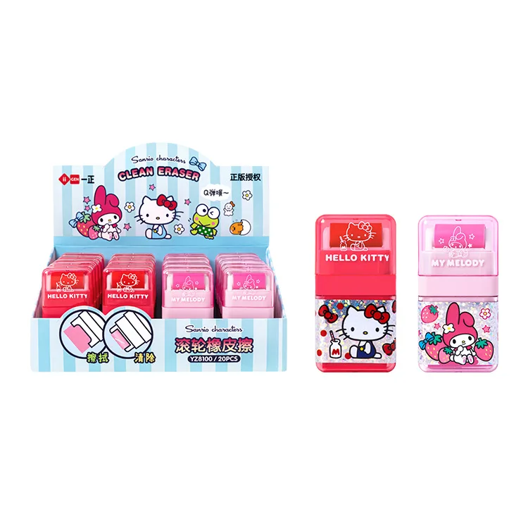 Anime Sanrio Hello Kitty My Melody Rubber Pencil Eraser Cartoon Student Stationery School Office Supplies Kids Gift pencil eraser