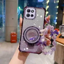 Premium Phone Case Set with Lanyard and Circular Stand - Comfortable and Stylish Protection for Motorola Moto G86 (PURPLE)