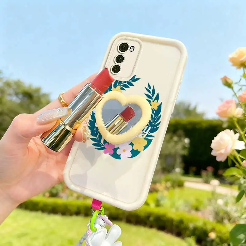 Colorful Garland Phone Case Set with Lanyard and Craft Embellishments