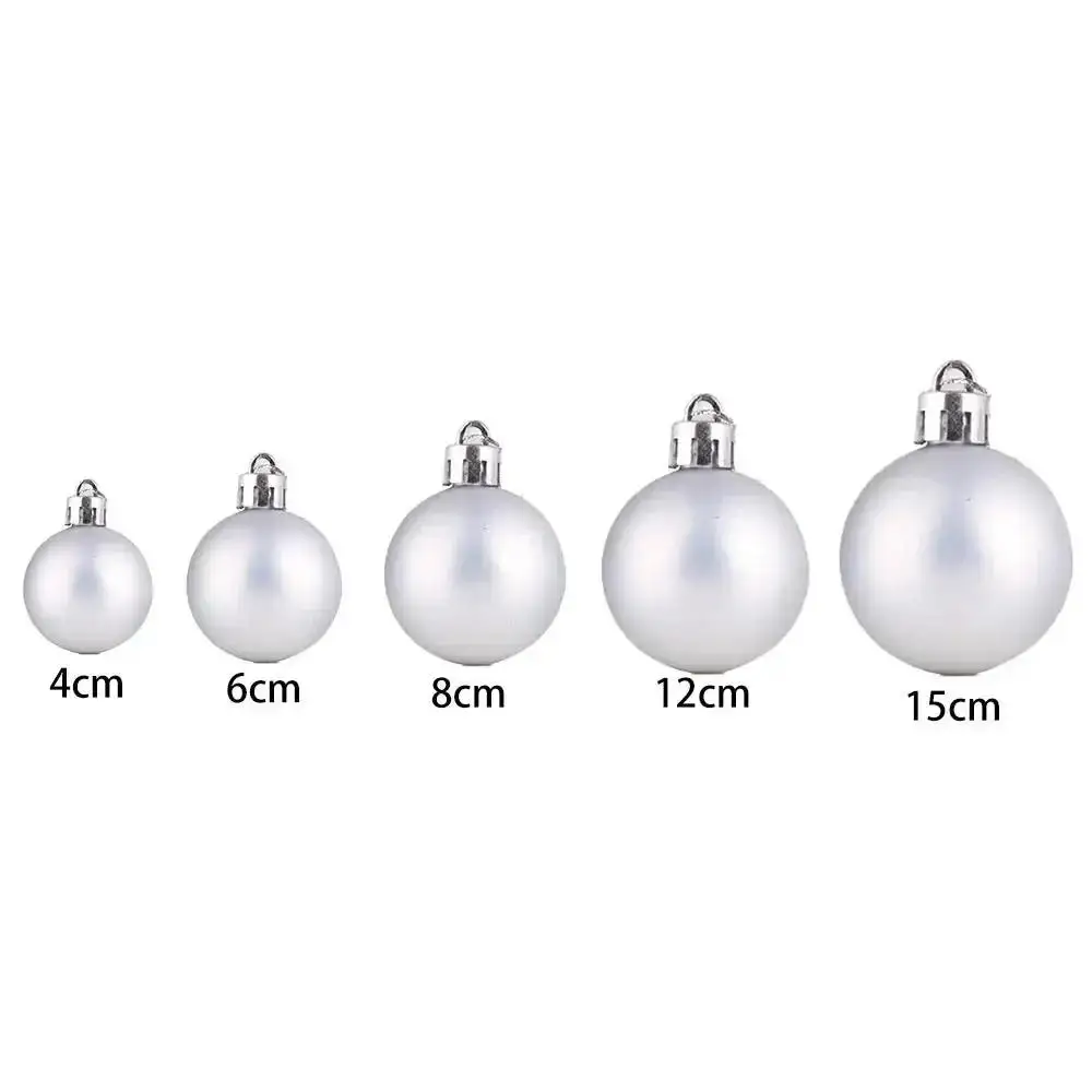 thumbnail image 1 of Bolas de plata claras grandes de 15 cm para decoración de árboles de Navidad, adornos para bodas, fiestas de Navidad para Año Nuevo 2023, decoración del hogar, regalo de Navidad, 1 of 5