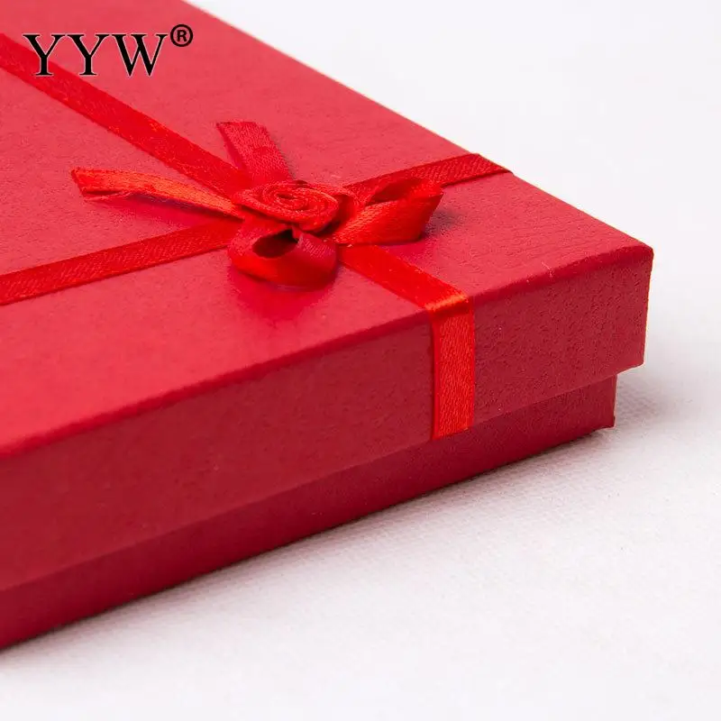 12PCs/Lot Jewelry Box Display Storage Holder Rings Earrings Bracelets Necklaces Gift Boxes Cardboard Bowknot Case Boxes Package