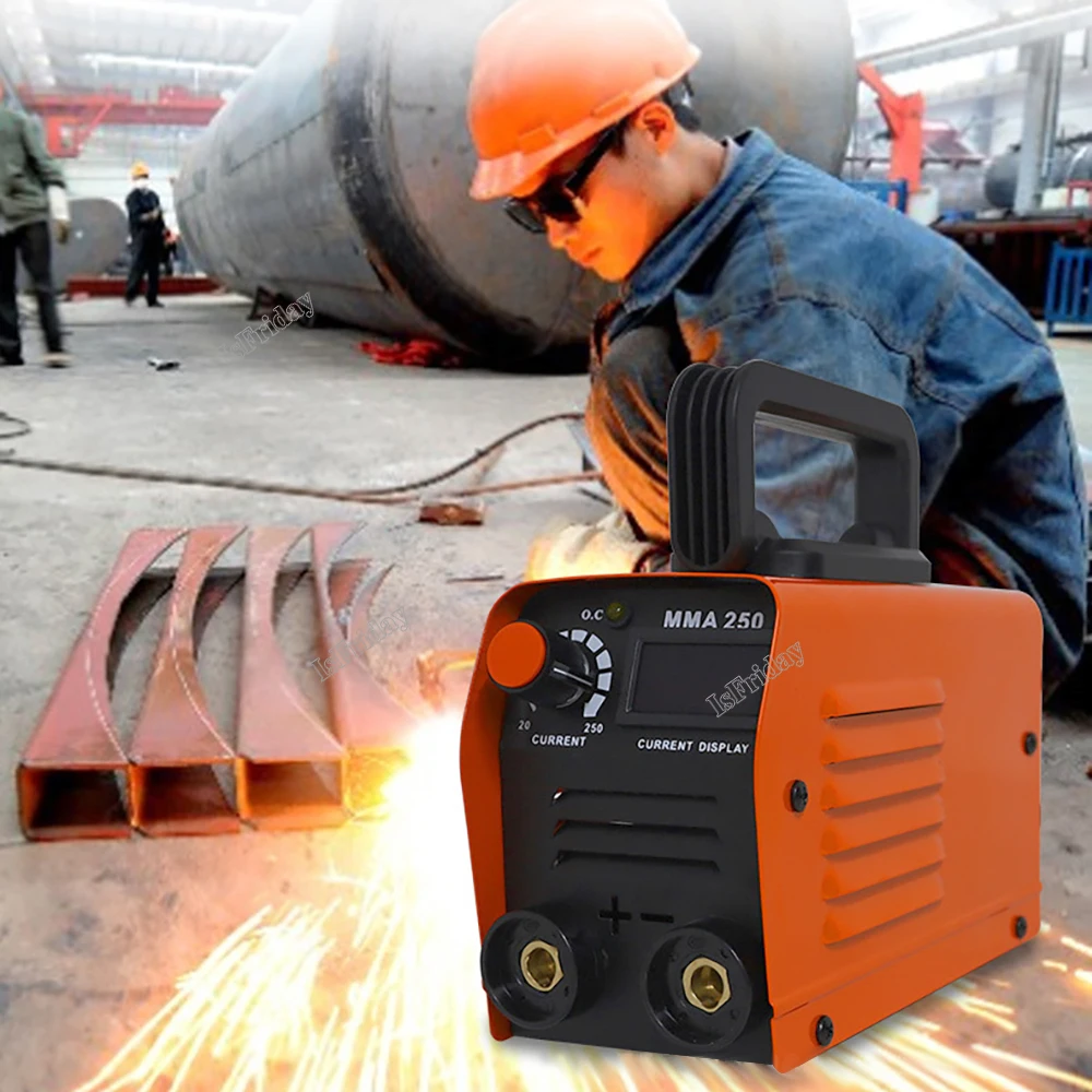 MMA250 Mini Welding Machine Inverter Electric 110v 220v Adjustable Current 20-250A Handheld Arc Welder Equipment mini welder,portable welder,electric welder
