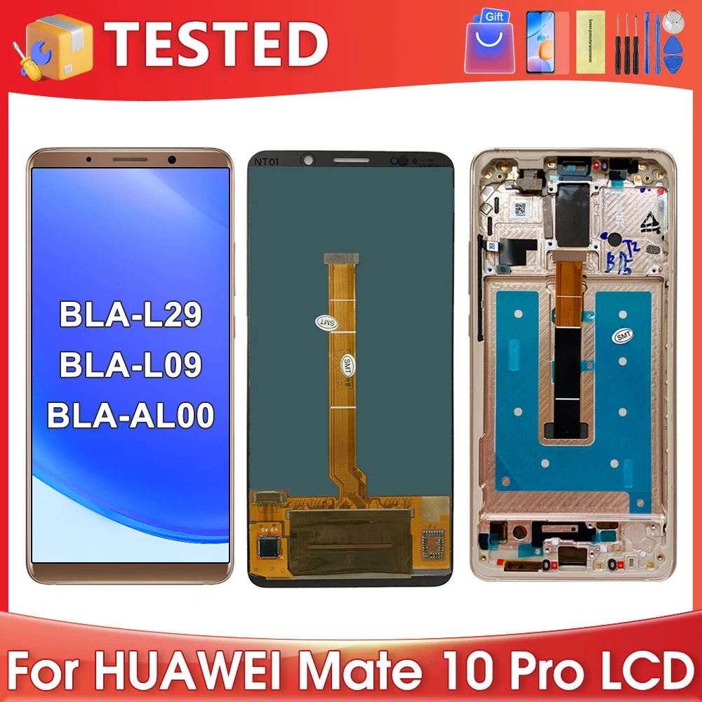 

6.0''For HUAWEI Mate 10 Pro For Mate10 Pro Supre AMOLED BLA-L29 L09 AL00 LCD Display Touch Screen Digitizer Assembly Replacement