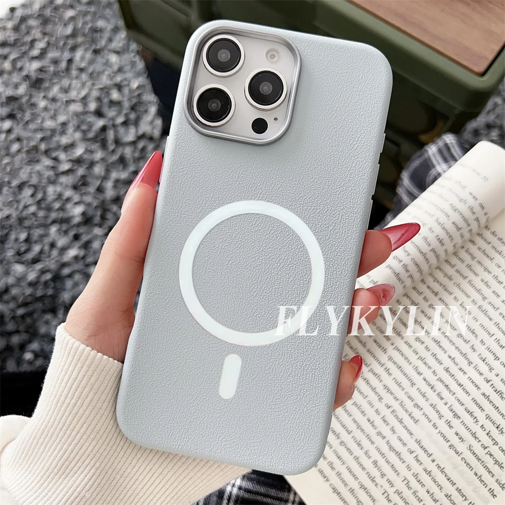 Luxury Litchi Leather Magnetic Shock Absorbent Protective Case