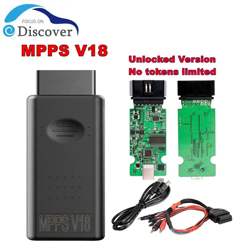 Mpps V18 Main + Tricore + Multiboot Con Breakout Tricore Cable Car Tool Support Multi-Lingue Per Edc15 Edc16 Edc17