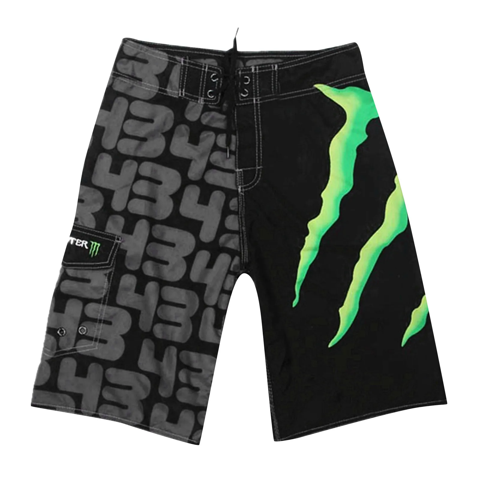 Mens Beach Pants Print Quick Drying Shorts Fashion Leisure Fitness Sports Trousers Plus Size Five Surf Shorts For Man Summer 3