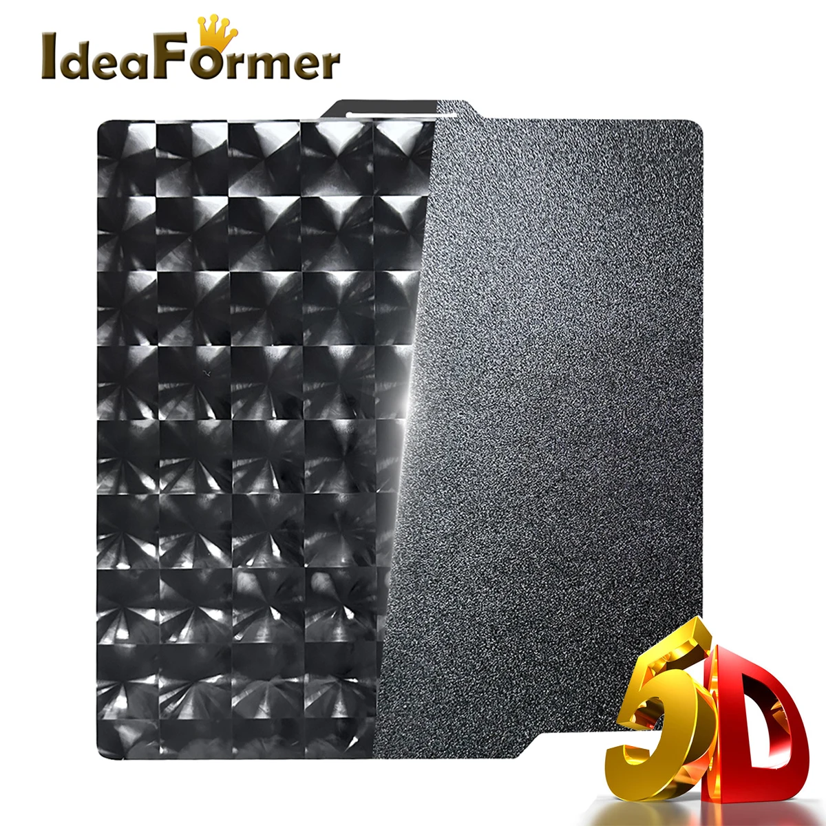 Ideaformer 5D Diamond Ped + Textured Pei Build Plate Flessibile Pei Spring Steel Sheet Per Bambulab P1P X1 Carbon