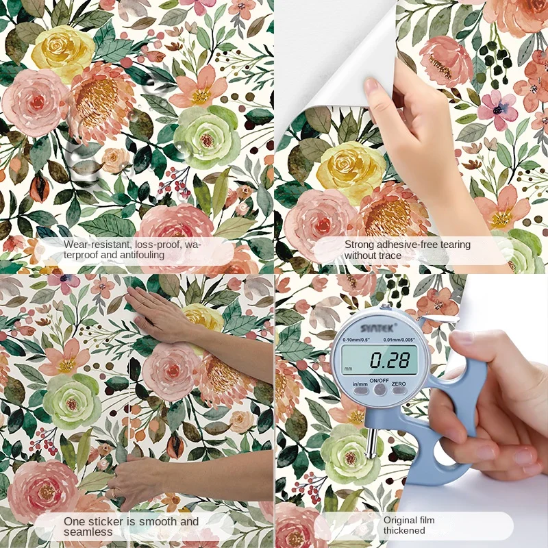 grosso impermeavel autoadesivo pvc wallpaper porta adesivos 05