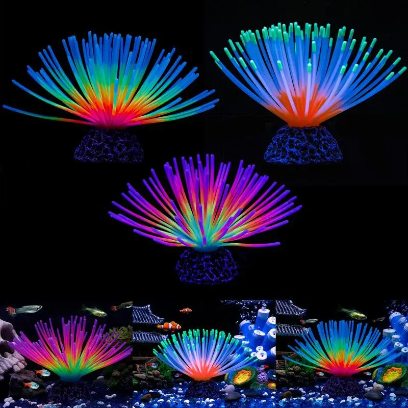 Décoration pour aquarium GLOW, mauve