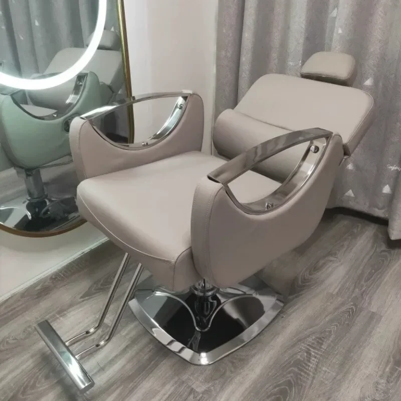 

Aesthetic Luxury Beauty Salon Barber Chair Height Adjustable Vanity Professional Chair Styling Men Silla De Barbero Furniture