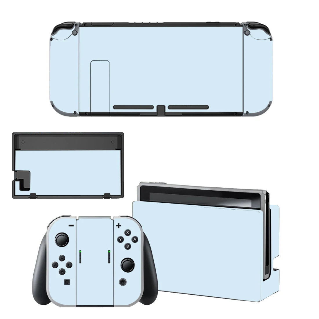 Vibrant Pure Pink-Purple Vinyl Skin Set for Console, Controller, and Stand