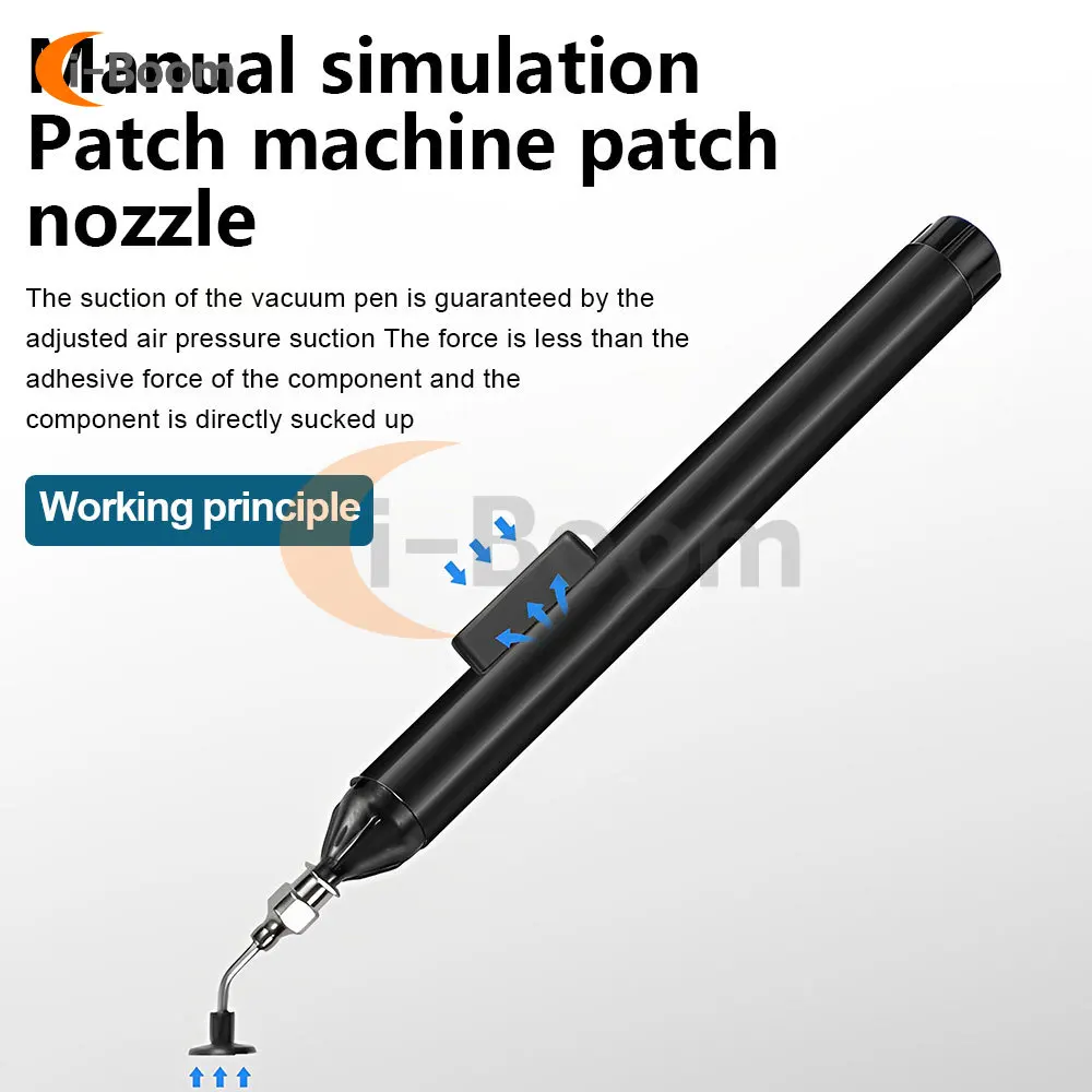 

Vacuum Sucking Suction Pen IC SMD Tweezers Pick Up Tool Kit Remover Sucker Pump Solder Desoldering Pickup Tools with 3 Sucker