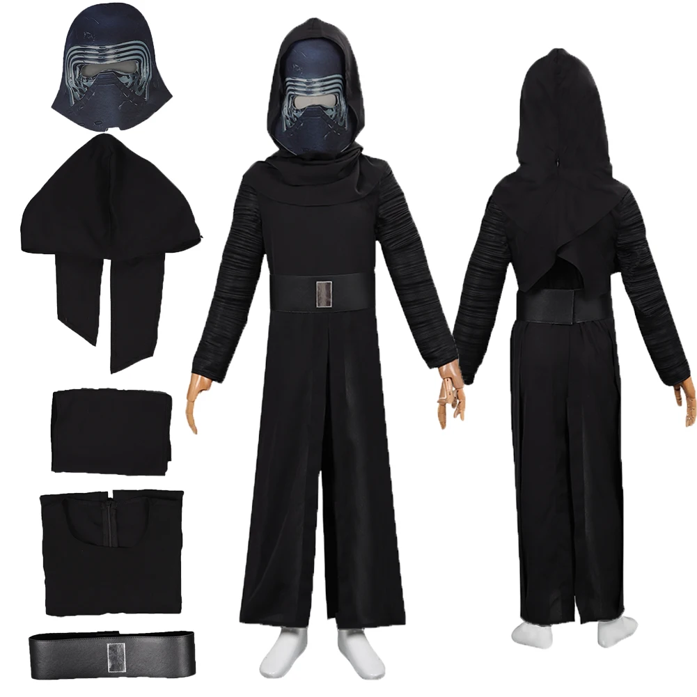 

Костюм для косплея по мотивам фильма Kylo Ren, шарф, головной ремень, халат, костюм для детей для ролевых игр