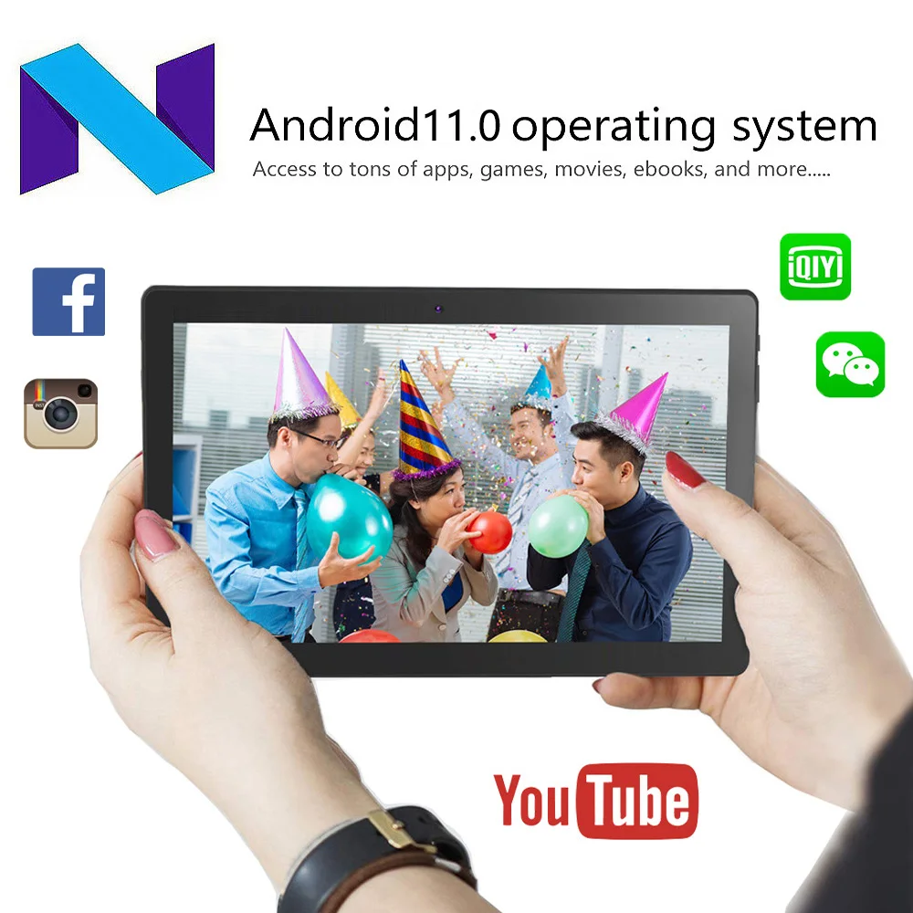 New Original Pad 10.1 Inch Tablet Pc Android Global Version Octa Core 4GB RAM 64GB ROM WiFi Dual SIM Phone Call Tablets 5000mAh 5