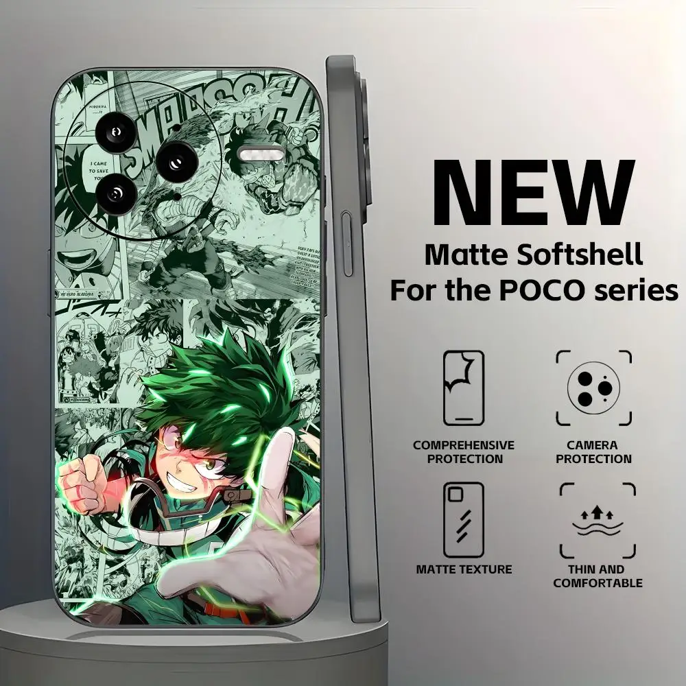 Deku My Hero Academia Soft Black Phone Case Cover