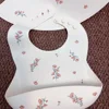 1PCS Baby Bibs Baby Flower Plate Animal Print Children's Bibs Girls Boys Adjustable Soft Silicone Bibs Baby Feeding Supplies 6