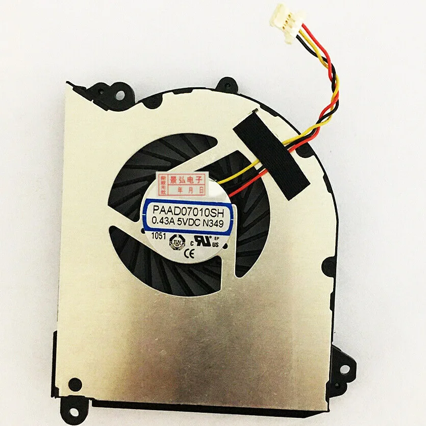 

New CPU Fan Cooling For MSI GS30 GS30-2M MS-13F1 PAAD07010SH N263 radiation DC5V 0.43A 3wire